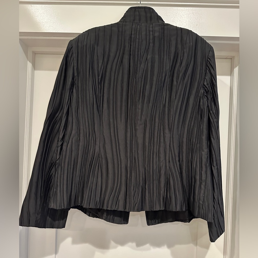 Lafayette 148 New York Black Textured Blazer - Picture 7 of 7
